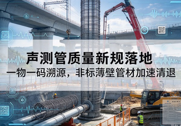 绵竹声测管质量新规落地，一物一码溯源，非标薄壁管材加速清退