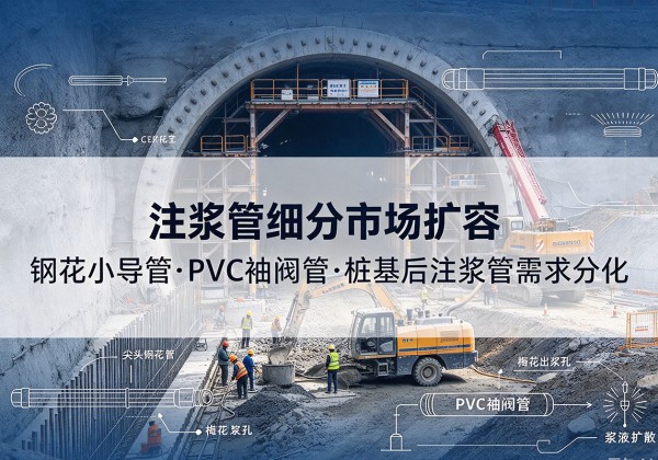绵竹注浆管细分市场扩容，隧道钢花小导管、PVC 袖阀管、桩基后注浆管需求分化